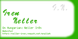 iren neller business card